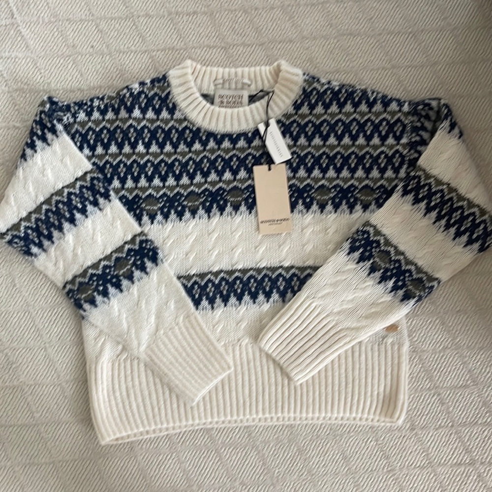 Scotch & soda fairaisle crewnexk sweater